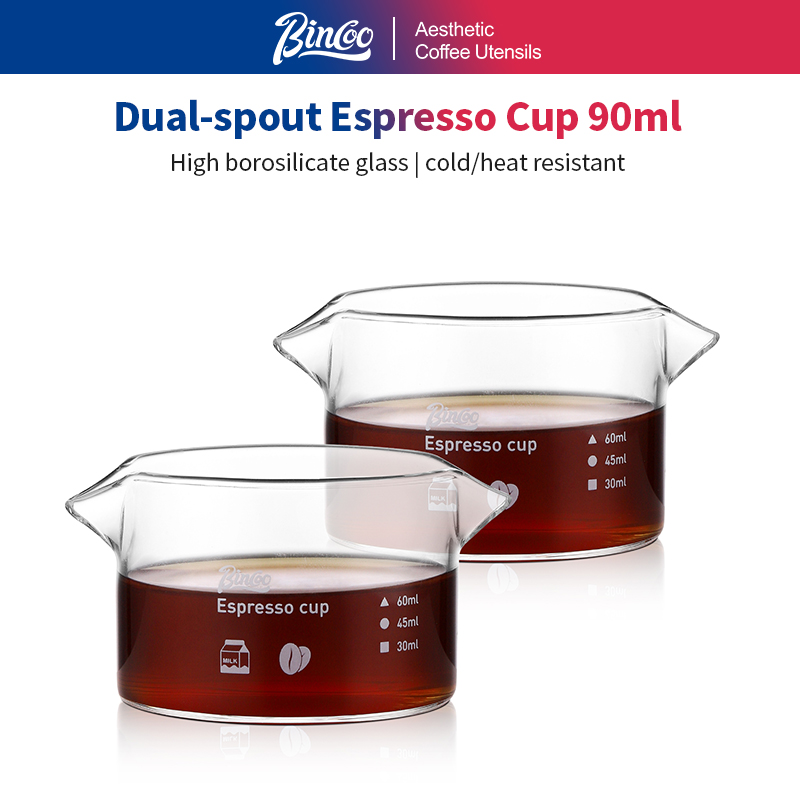 BINCOO 90 ml Double bec expres - Espresso Shot Glass avis et prix